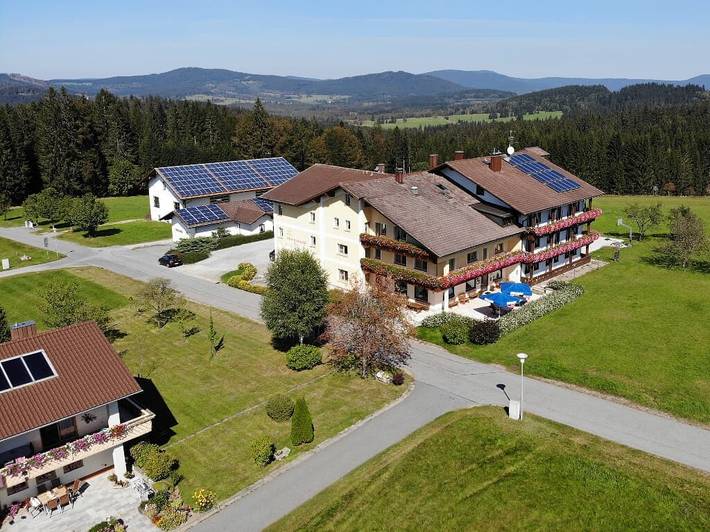 Hotel für 3 Personen, mit Balkon/Terrasse und Terrasse sowie Garten und Sauna in Haidmühle - 2