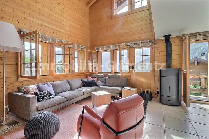 Ferienwohnung für 6 Personen, mit Balkon und Sauna in Grimentz