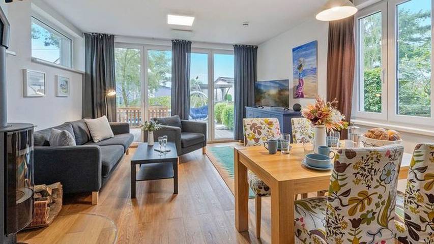 Ferienhaus mit Meerblick für 6 Personen, mit Balkon im Stettiner Haff - 3