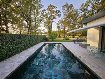 Maison de vacances pour 7 personnes, avec piscine ainsi que jardin et vue à Saint-Sulpice-et-Cameyrac