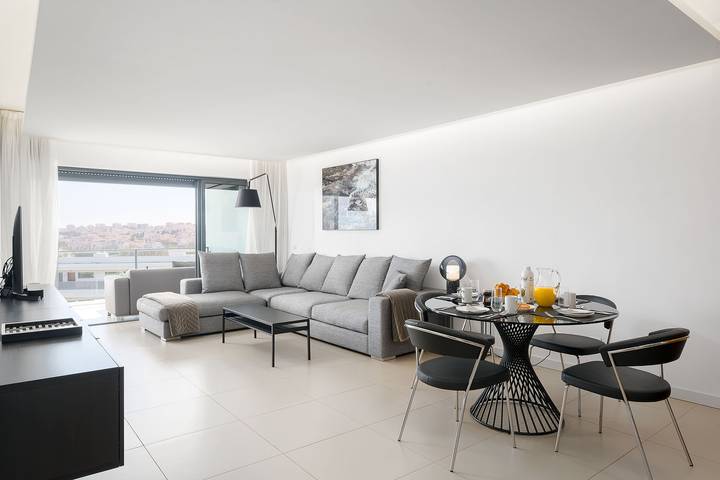Apartamento de férias para 4 pessoas, com Vista para o mar e Varanda e ainda Terraço and Jardim em São Sebastião