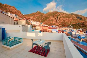 Cottage pour 2 personnes, avec terrasse et vue, adapté aux familles à Chefchaouen