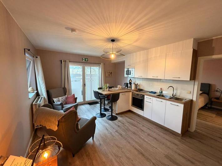 Location de vacances pour 2 personnes, avec Jardin et Vue dans Bellevaux-Ligneuville