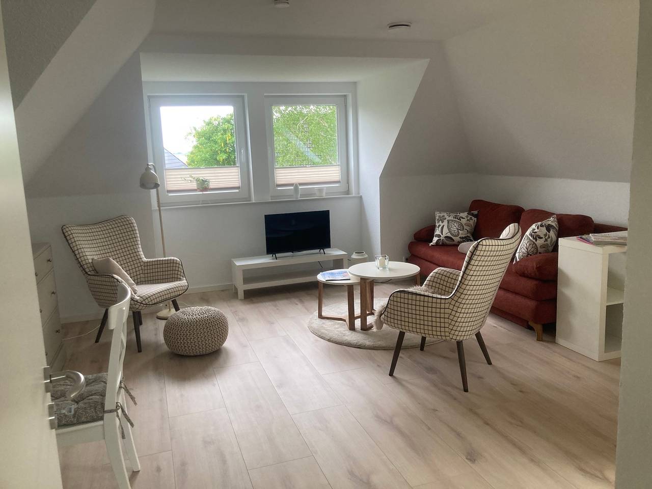 Ganze Wohnung, Apartment Künstenkoje mit Teilmeerblick, Gemeinschaftsgarten und Wlan in Schobüll, Nordseeküste