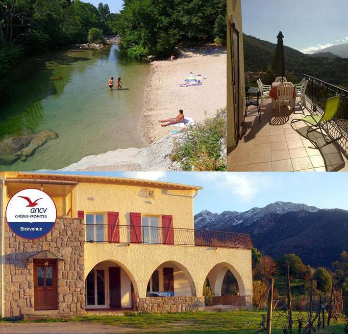 Gîte pour 6 personnes, avec Terrasse ainsi que Jardin et Vue à Ucciani