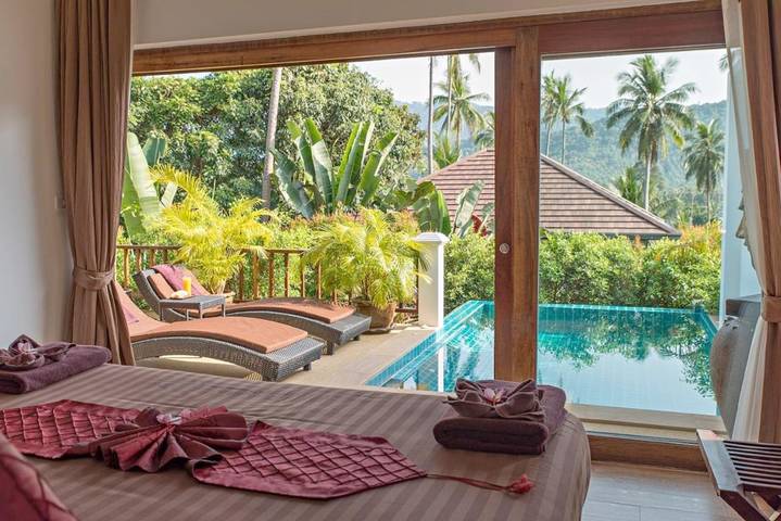 Villa pour 3 personnes, avec jacuzzi ainsi que piscine et jardin en Thailande - 3