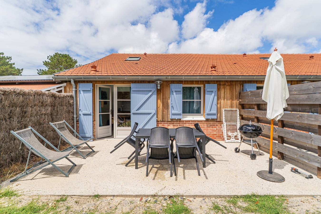 Cottage für 2 Personen mit Terrasse in Naujac-sur-Mer, Regionaler Naturpark Médoc