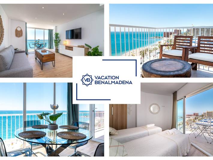 Apartamento de vacaciones para 4 personas, con Balcón y Vistas al mar además de Terraza y Jardín en Torrequebrada