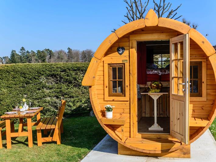 Camping für 4 Personen, mit Balkon/Terrasse und Terrasse sowie Garten in Baden-Württemberg