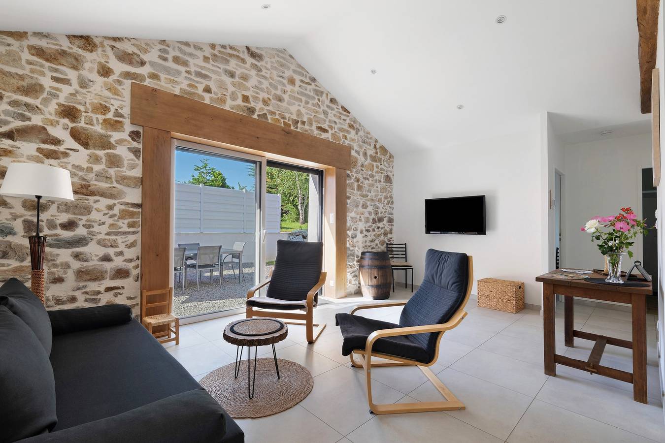 Ferienhaus 'Gîte L'atelier - 4 Personen' mit privater Terrasse, Wlan und Klimaanlage in Frossay, Loire-Tal
