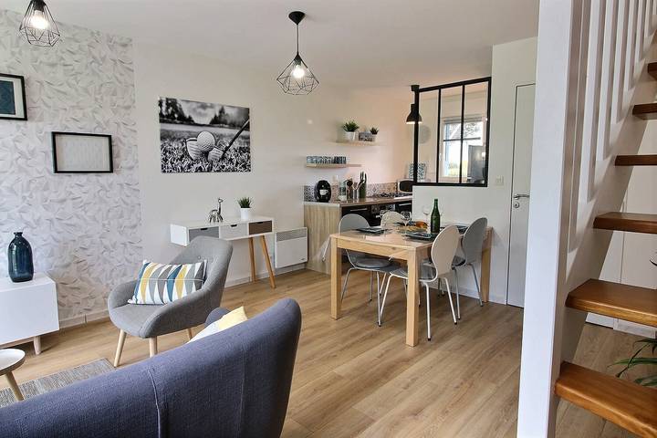 Gîte pour 4 personnes, avec jardin ainsi que piscine et terrasse à Pléneuf-Val-André - 3