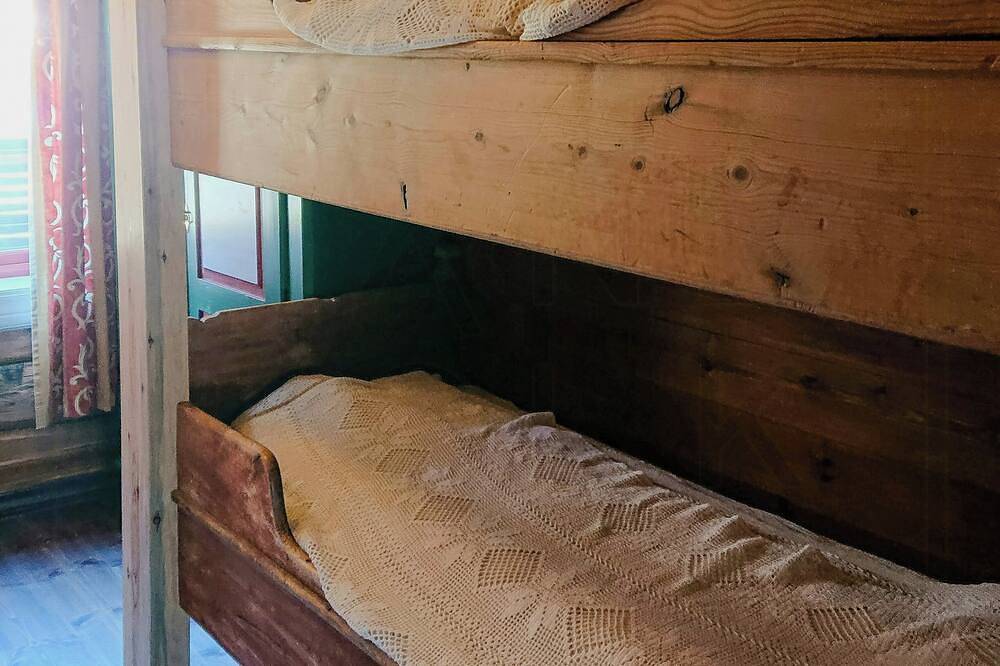 Restaurierte Hütte aus dem Jahr 1852 in der Region Bergsjø in Ål