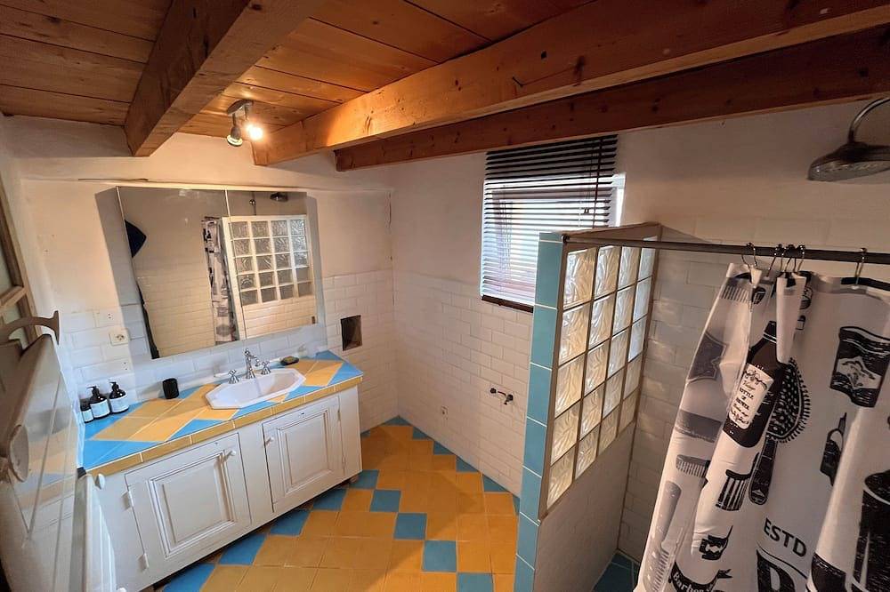 Le Domaine des Gameaux, gîte, grand préau, espace cuisine, jeux, ateliers in Chatte (bateau), Isère