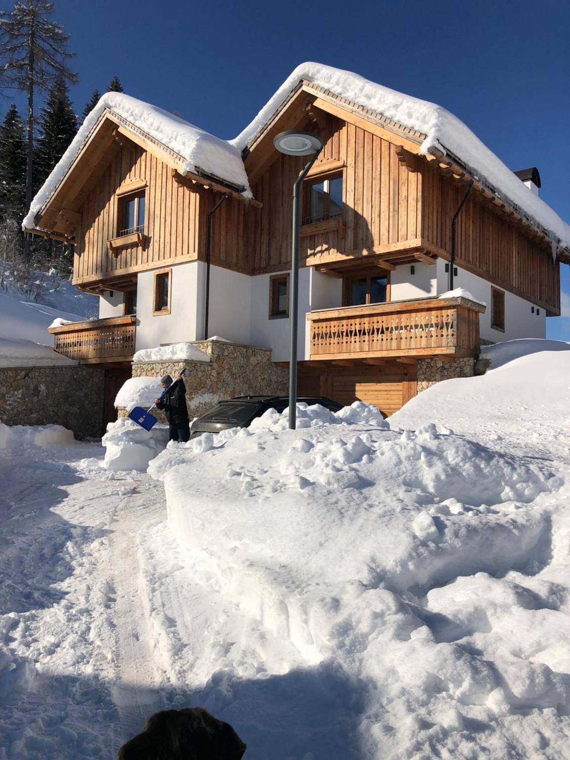 Chalet 'Golf 3 Confini' mit Bergblick, privater Terrasse und Wlan in Tarvis, Udine Provinz