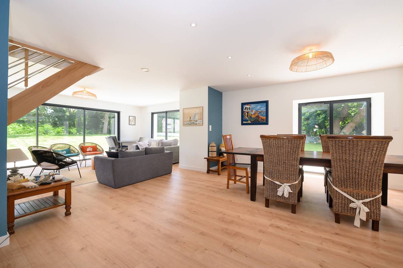 Ferienhaus 'Riantec' mit privater Terrasse, Garten und Wlan in Riantec, Côte des Mégalithes
