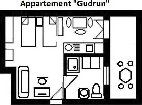 Appartement de vacances entier, Ferienwohnung Gudrun in Usingen, Arrondissement du Haut-Taunus