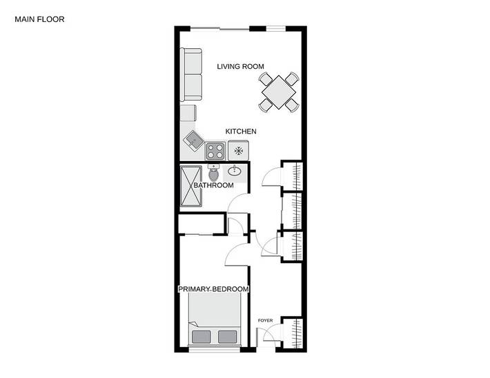 Villa for 6 people, with pool and balcony in South Carolina