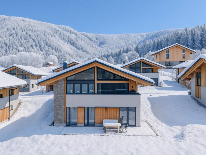 Chalet für 8 Personen, mit Balkon/Terrasse und Terrasse sowie Garten und Sauna in St. Lambrecht