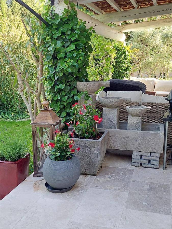 Location de vacances pour 10 personnes, avec piscine ainsi que vue et jardin, animaux acceptés à Althen-des-Paluds - 4