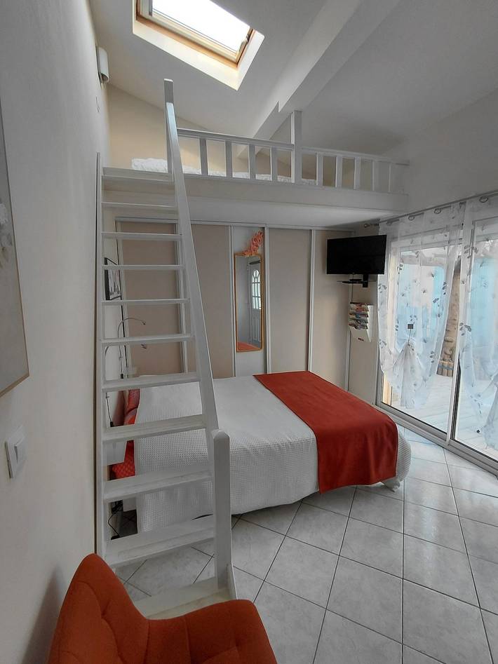 Chambre d’hôte pour 3 personnes, avec jardin dans les Pyrénées-Orientales