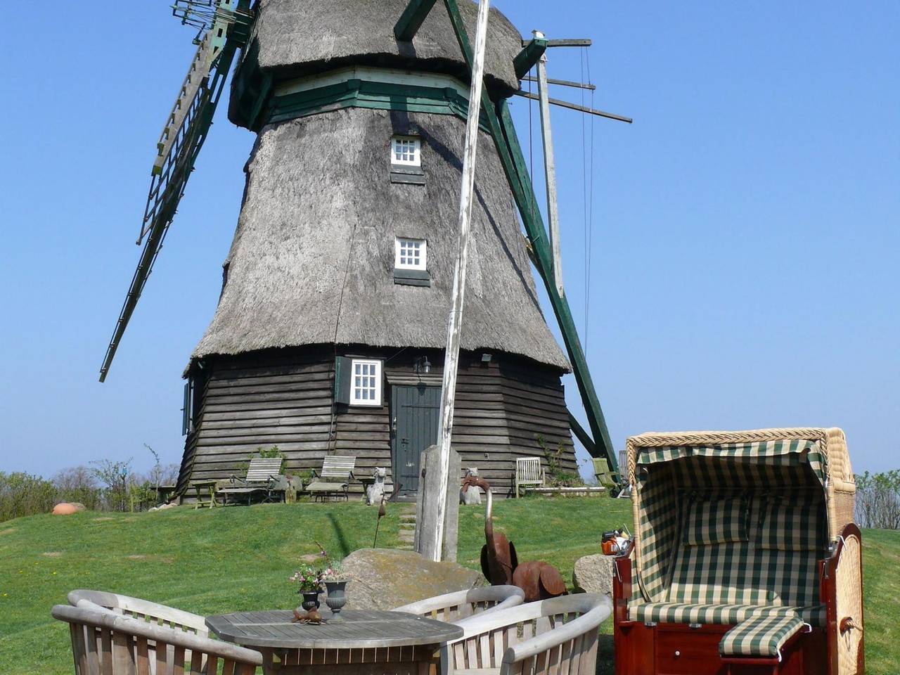 Windmill Holiday home in Farve garden and panoramic views in Wangels, Hohwachter Bucht