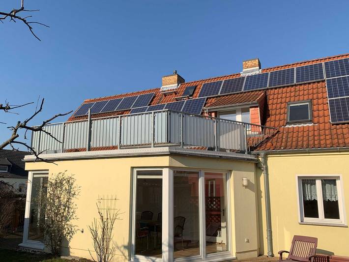 Ferienwohnung für 4 Personen, mit Balkon und Garten sowie Ausblick in Hohe Düne (Warnemünde)