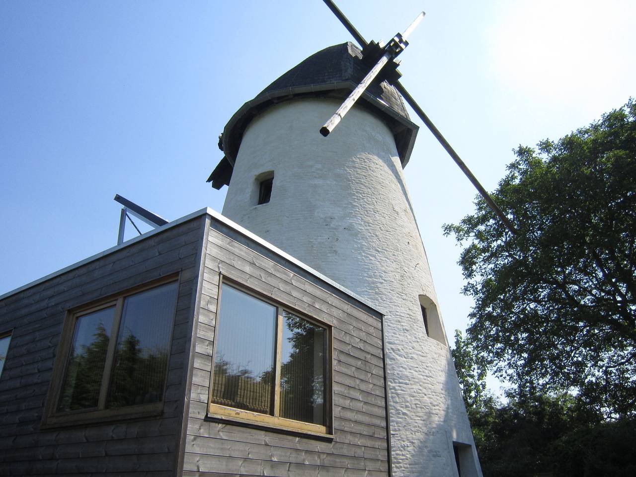 Windmühle in Horebeke mit Panoramablick in Horebeke, Ostflandern