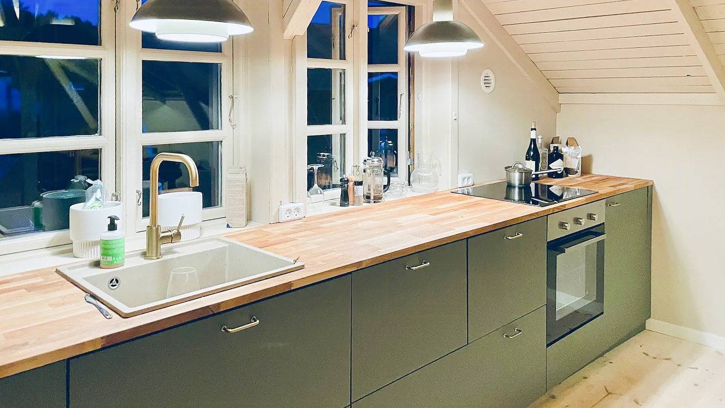 Ferienhaus mit Meerblick an der Bucht von Sejrøbugten in Veddinge, Fårevejle