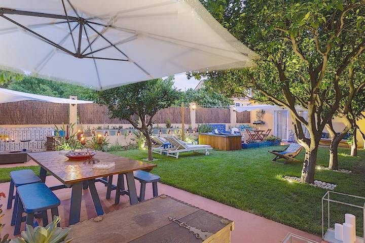 Casa de férias para 2 pessoas, com Terraço e Jacuzzi e ainda Jardim em Belém (Lisboa)