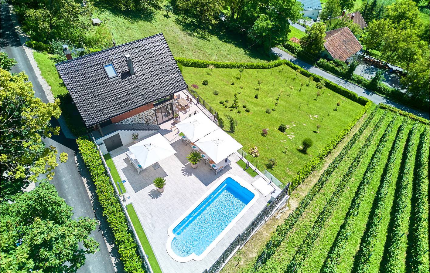 Charmant huis op 2 km van Donja Stubica: zwembad, terras en wifi inbegrepen in Krapina-Zagorje