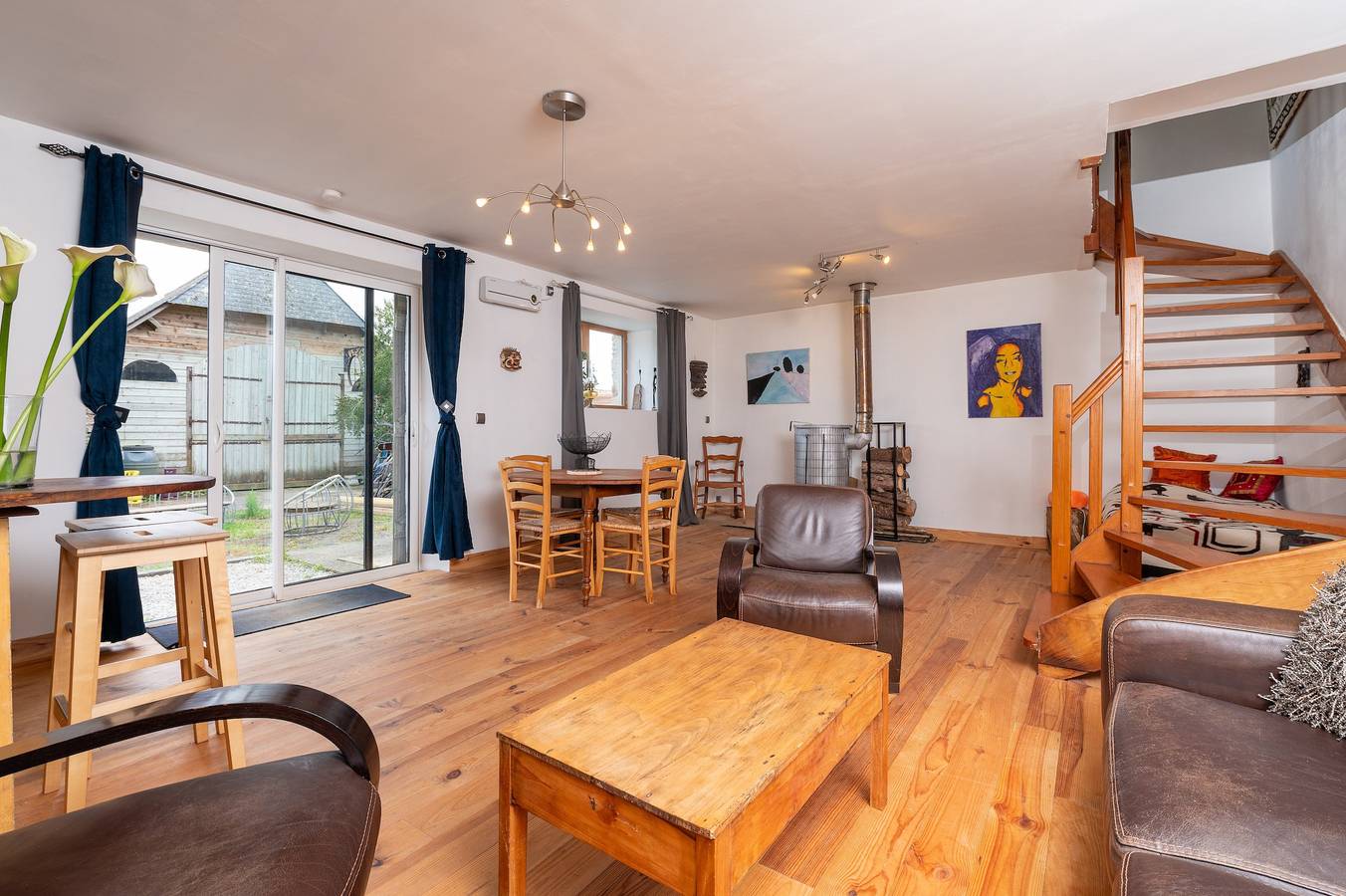 Ferienhaus 'Ker Glaz - Longère De Charme' mit privater Terrasse, privatem Garten und Wi-Fi in Kervignac, Côte des Mégalithes