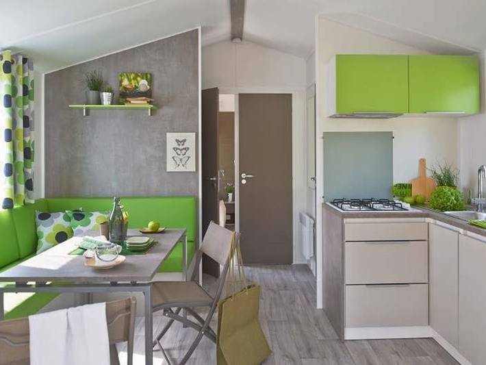 Mobil home pour 5 personnes, avec piscine à Saint-Amand-de-Coly - 4