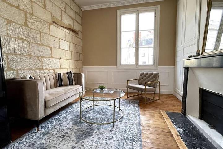 Gîte pour 4 personnes, avec balcon et vue dans Office De Tourisme Du Saumurois