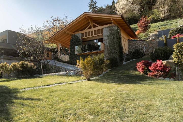 Lodge für 4 Personen, mit Pool und Sauna sowie Ausblick und Garten in Südtirol - 4