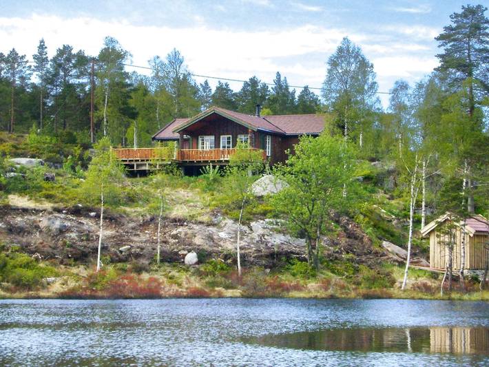 Ferienhaus für 9 Personen, mit Terrasse und Sauna in Süd-Norwegen