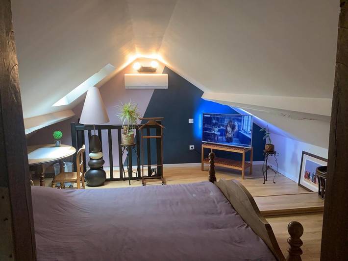 Appartement de vacances pour 2 personnes, avec Terrasse ainsi que Jardin et Vue
