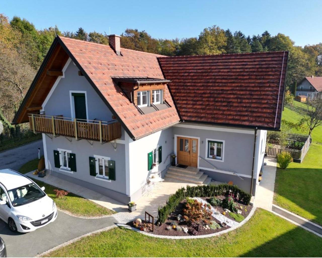 Ganze Wohnung, Ferienwohnung "Mühlbauerhof Mit Balkon" mit Bergblick, Balkon und Wlan in Großklein, Steirerland