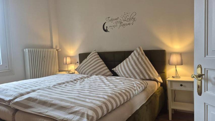 Ferienwohnung für 2 Personen, mit Balkon und Terrasse sowie Garten und Sauna