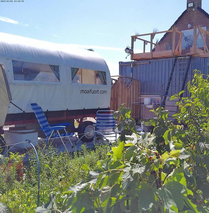 Camping voor 2 personen, met uitzicht en tuin in IJsselmeer