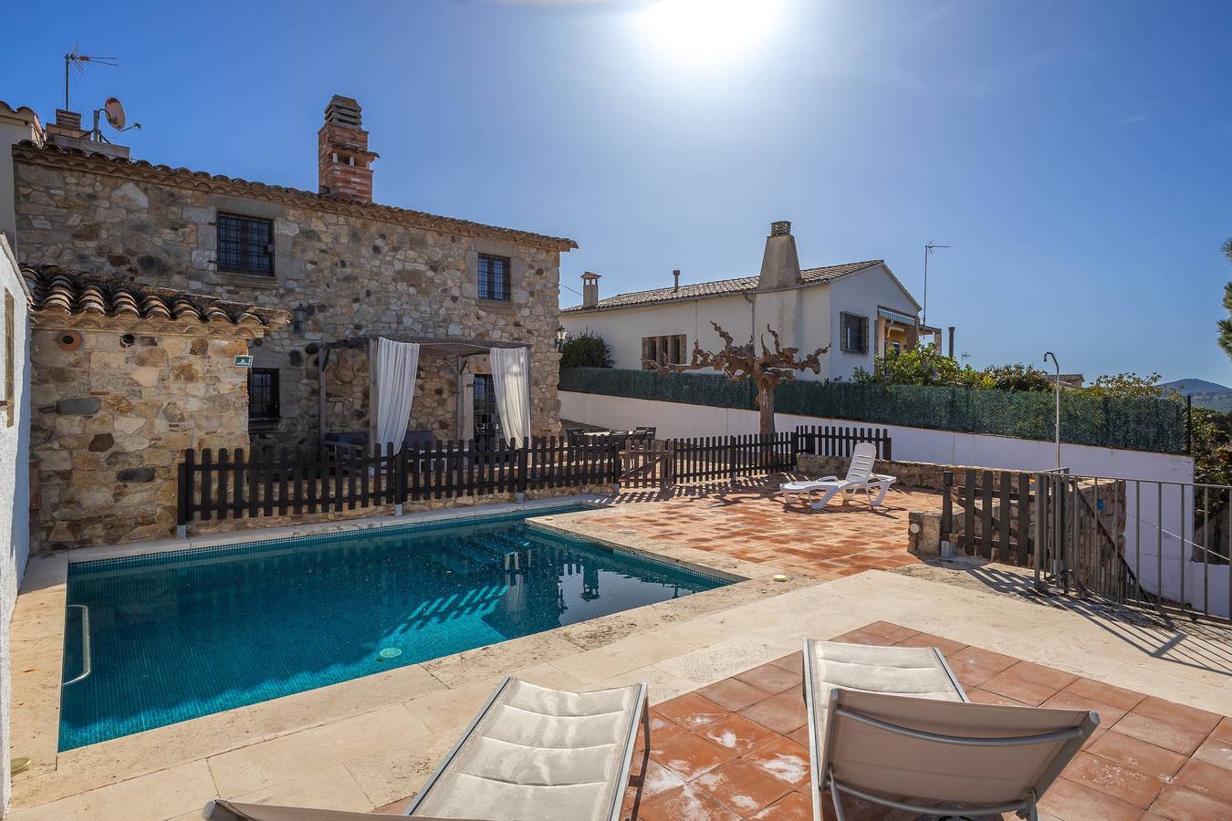 Ferienhaus 'Can Tarana' mit Bergblick, privatem Pool und Wlan in Santa Cristina d'Aro, Costa Brava