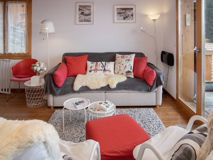 Ferienwohnung für 8 Personen, mit Balkon und Garten sowie Ausblick in Lauterbrunnen