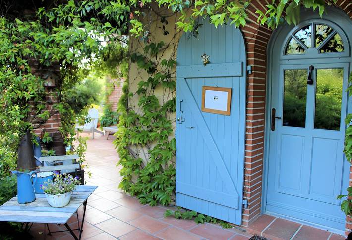 Chambre d’hôte pour 5 personnes, avec Terrasse et Jardin