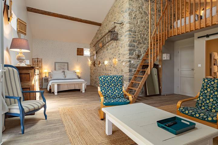 Chambre d’hôte pour 4 personnes, avec Jardin