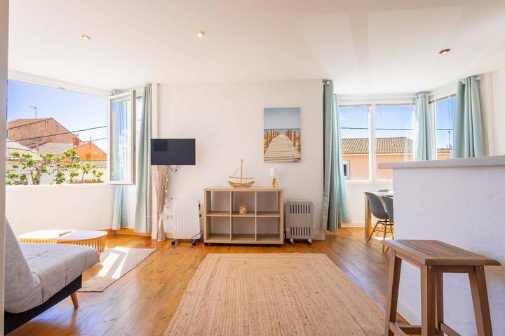 Gîte pour 6 personnes, animaux acceptés dans Plage Centrale (Valras-Plage)