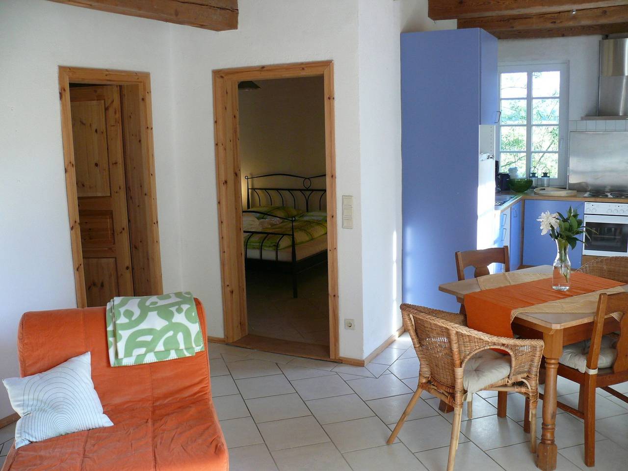 Apartamento entero, Apartamento 'Ferienwohnung Sägespan' con terraza privada, jardín compartido y Wi-Fi in Salem, Region Bodensee-Oberschwaben