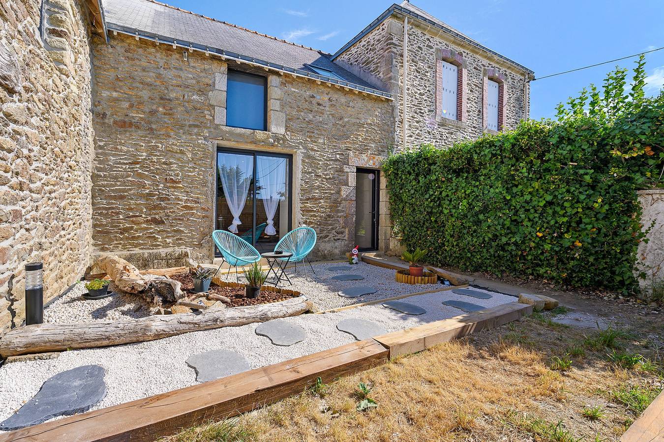 Ferienhaus 'Ker Marin - Maison Ty Gargouille' mit Terrasse, privatem Garten & Wlan in Penvins, Sarzeau