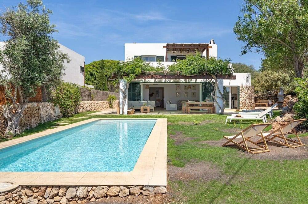 Villa Pepponi Menorca modern, private pool, Ac in Biniancolla, Sant Lluís