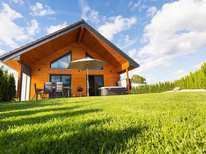 Chalet für 5 Personen, mit Whirlpool und Terrasse im Fichtelgebirge