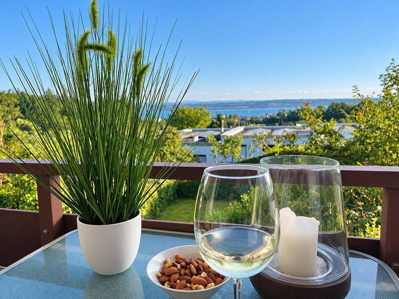 Ganze Wohnung, Fewo Seequartiere – Auszeit mit Seeblick und Infrarotsauna in Daisendorf, Region Bodensee-Oberschwaben