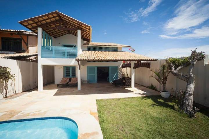 Casas e apartamentos de temporada para 12 pessoas, com piscina e vista e ainda jardim em Cascavel